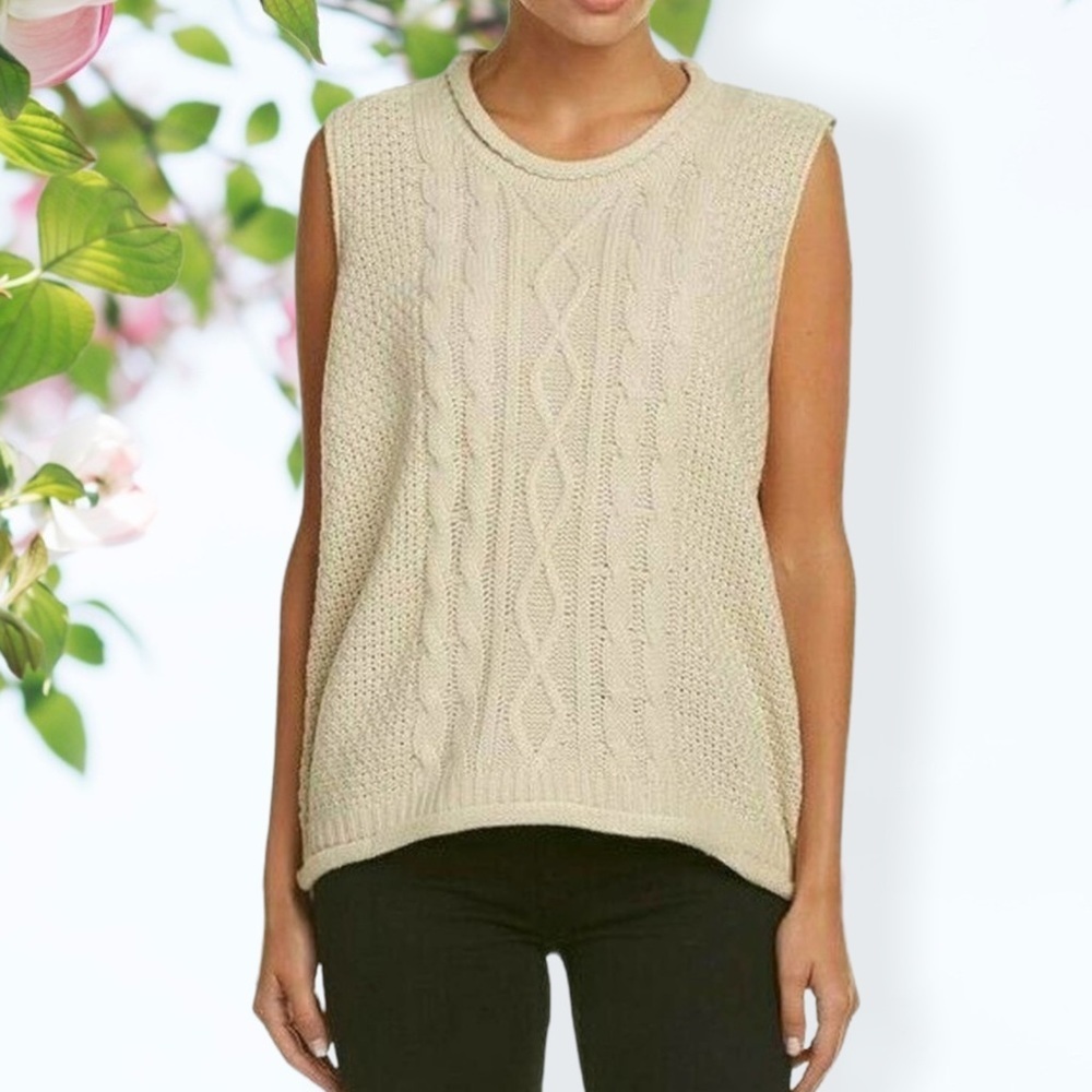 Raga Oversized Off White Vest